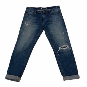 KANCAN WOMENS DISTRESSED BLUE JEANS SIZE 7/27